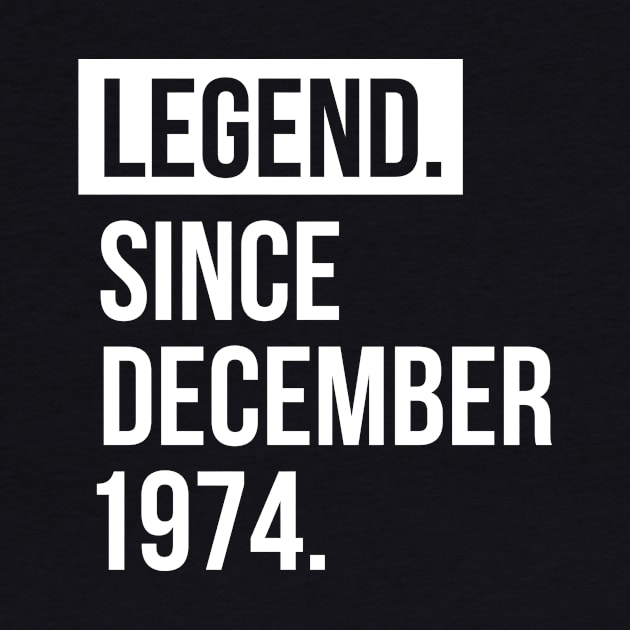 Legend since December 1974 by hoopoe